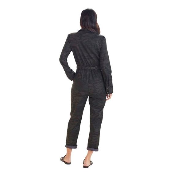 NWT Level 99 "Honey Flight" Camo Jumpsuit Tie Waist Size Large - Picture 4 of 4